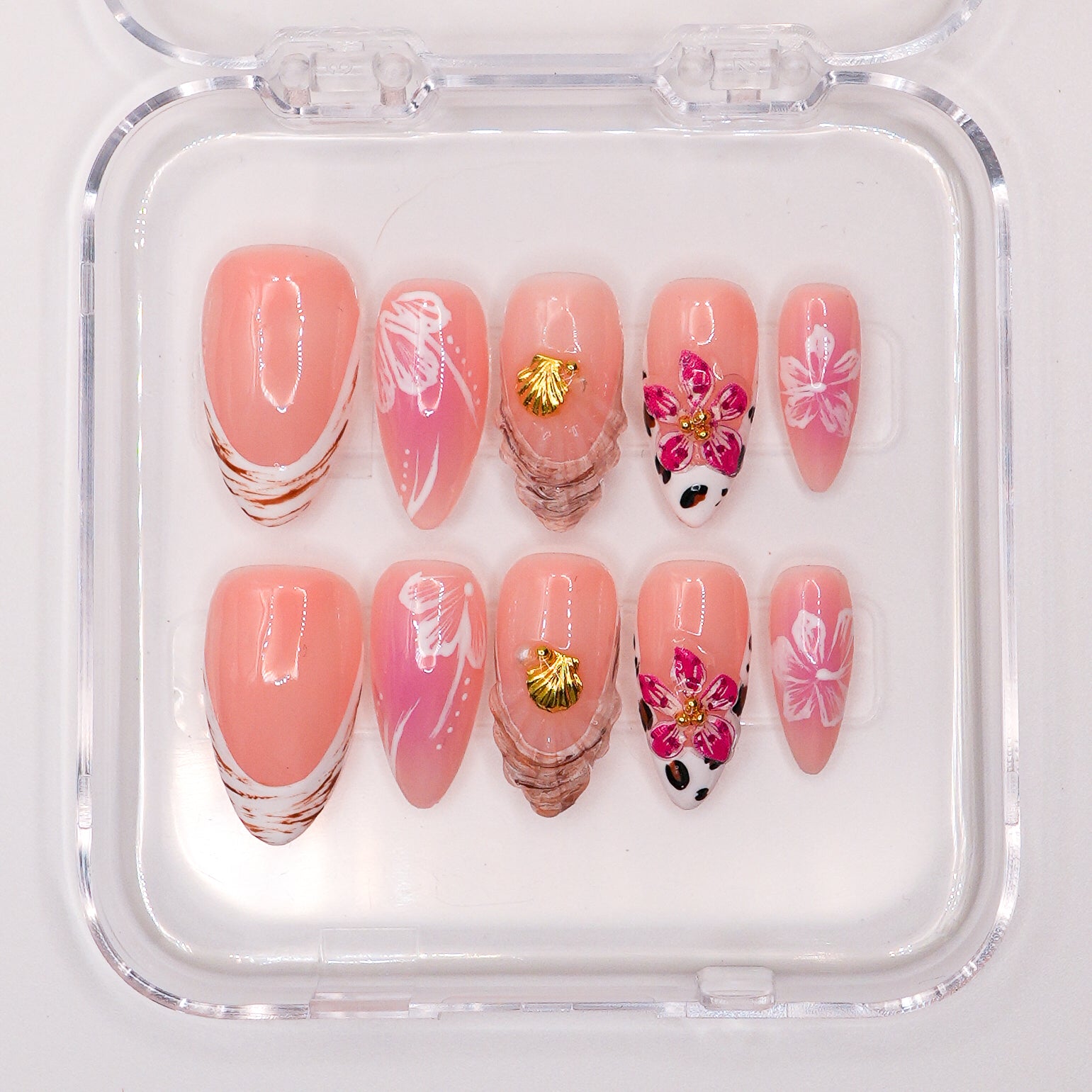"Coral Bloom" Press-Ons