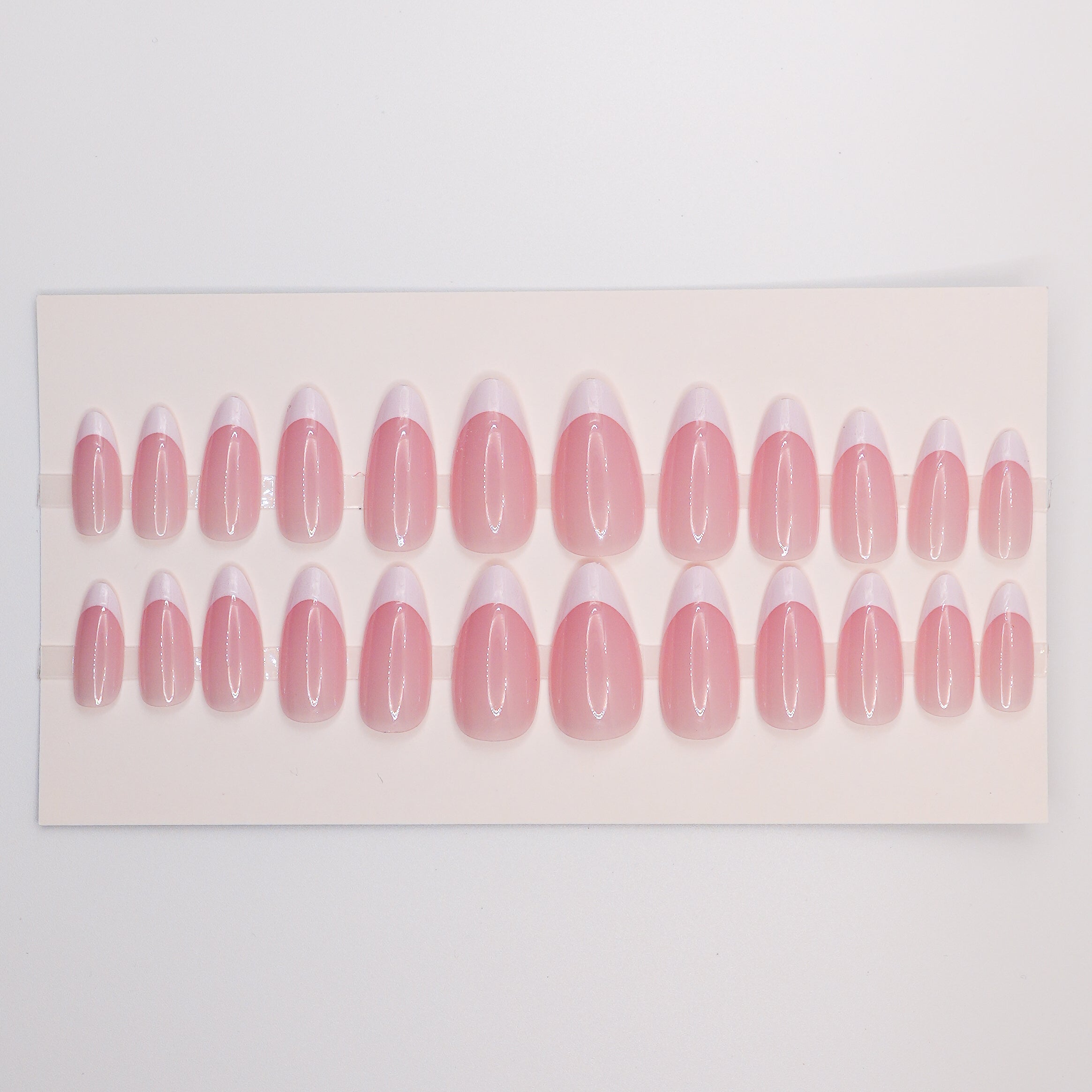 Pink - Almond French Tips