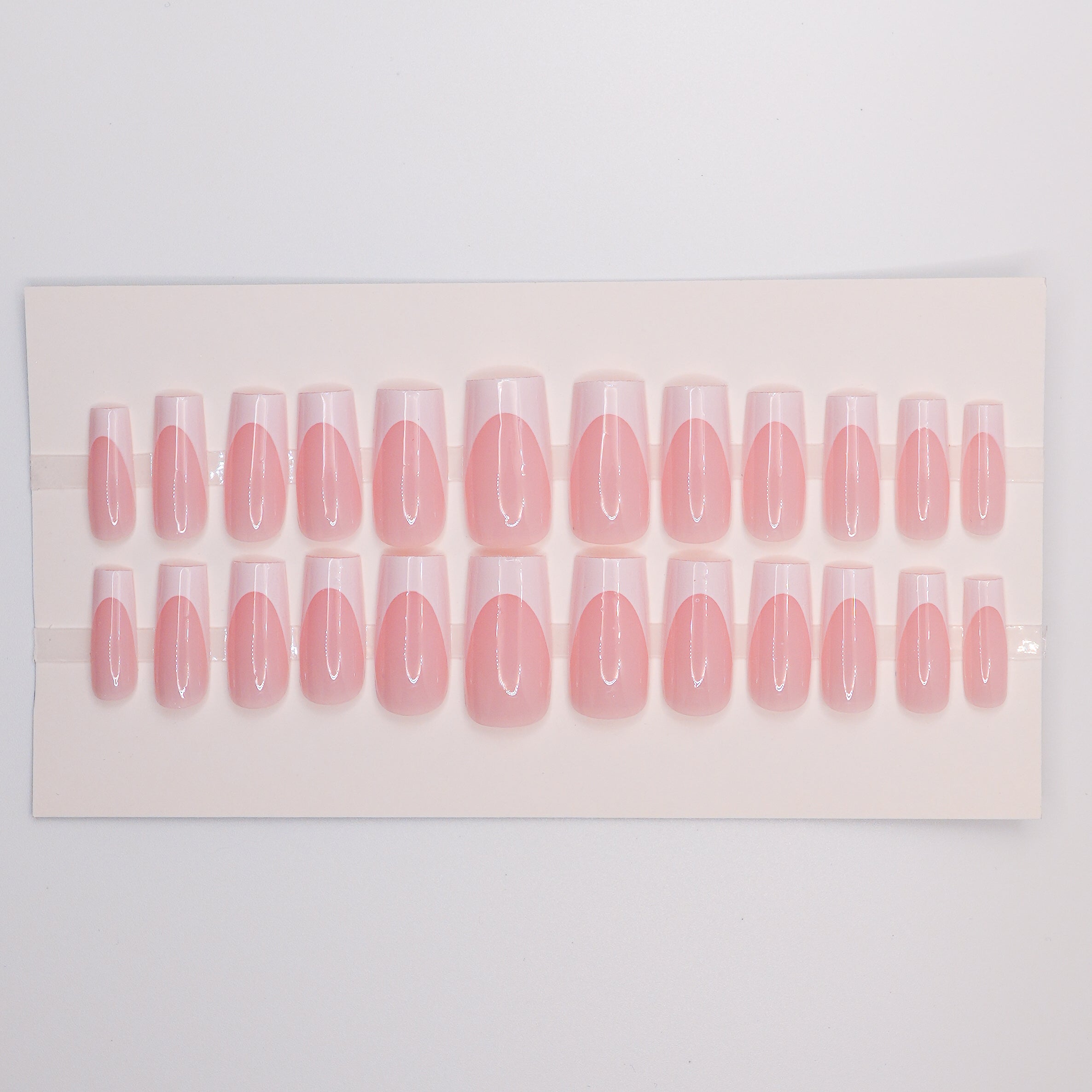 Pink - Square French Tips