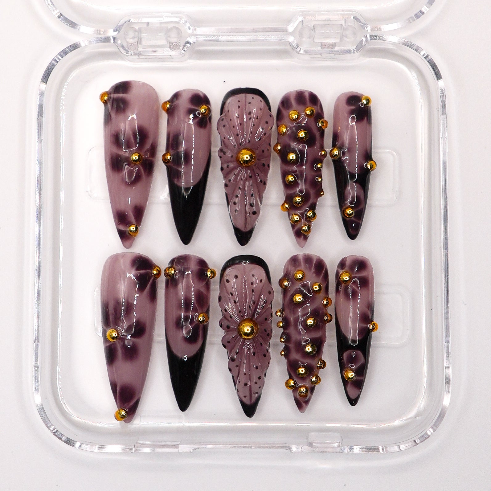 "Dark Dahlia" Press-Ons