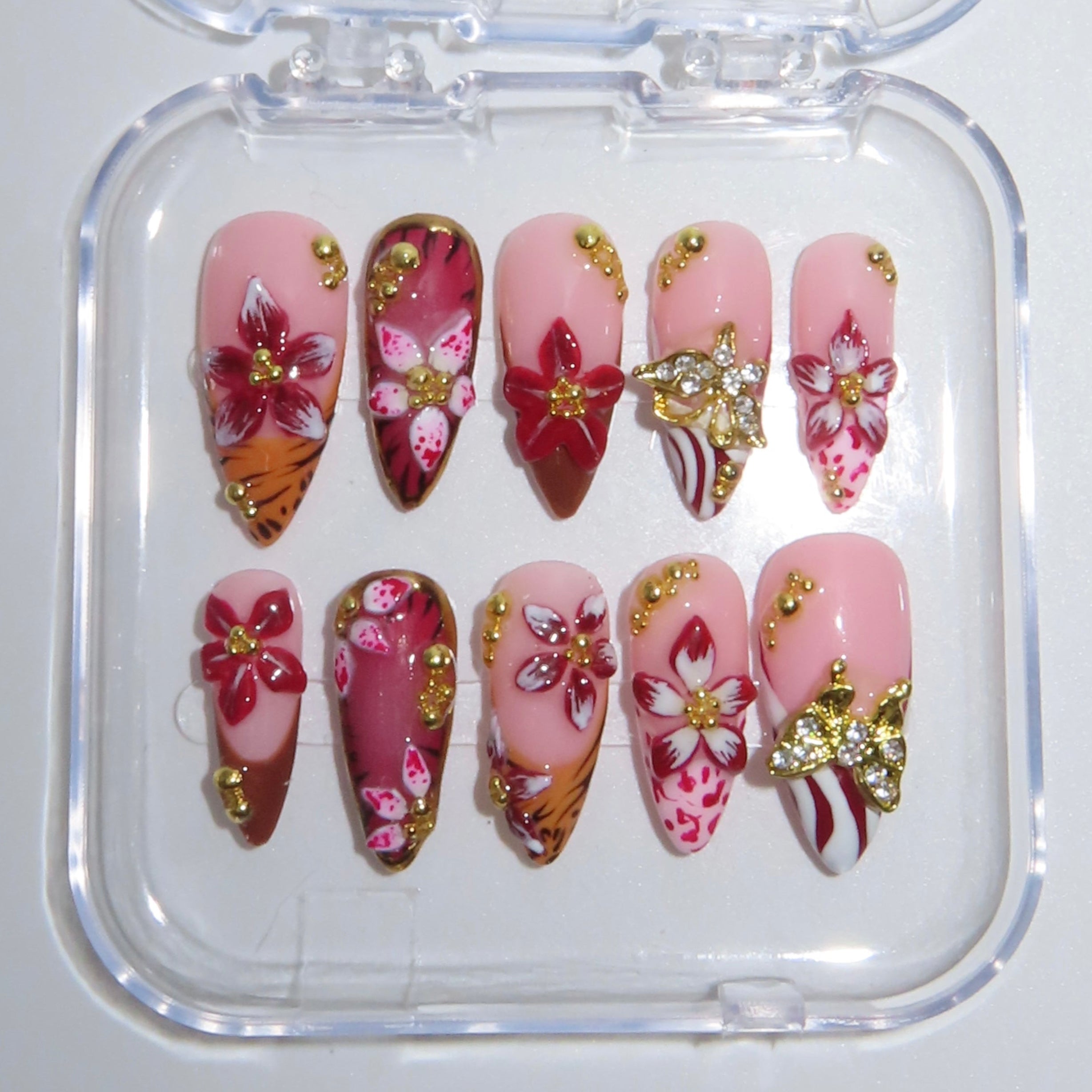 “Petals of Paradise” Press-Ons